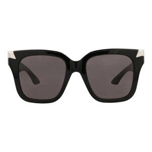 Alexander McQueen Womens Square/Rectangle Black Black Grey Fashion Designer